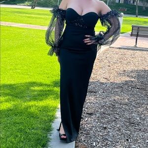 Black formal dress